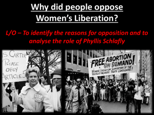 Why did people oppose Women*s Liberation?