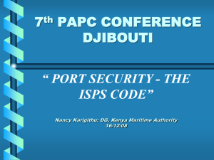 Port Security - The ISPS Code
