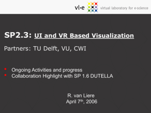 Visualisation - VL-e