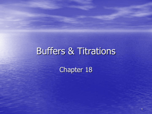 Buffers & Titrations