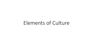 Elements of Culture - Owen County Schools
