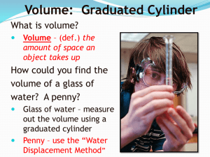 Using a Graduated Cylinder