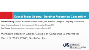 Drexel Team Update - College of Computing & Informatics