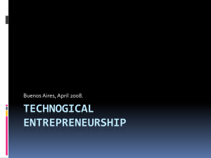 Technogical entrepreneurship