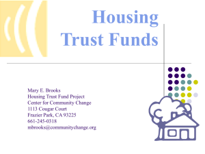 Housing Trust Funds by Mary Brooks