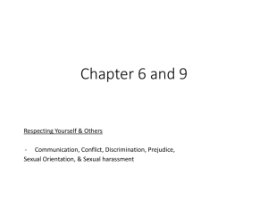 Chapter 6 and 8 Respect Yourself and Others