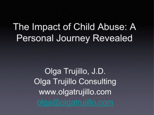 The Impact of Child Abuse: A Personal Perspective