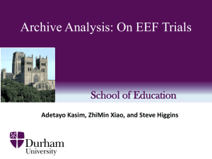 Archive Analysis: On EEF Trials 3rd July 2015 896 KB file