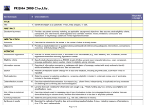 Microsoft Word - PRISMA 2009 Checklist.doc