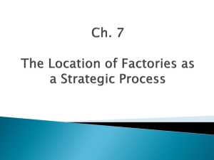 Corporate Strategy: Bargaining Over Location