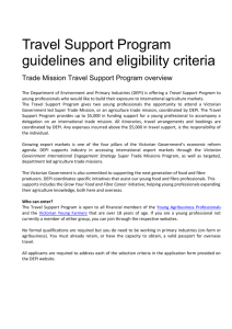 Application guidelines and program eligibility criteria