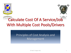 Calculate Cost of a Service Job with Multiple Costs