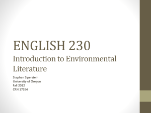 ENGLISH 230–Intro day - UO Blogs