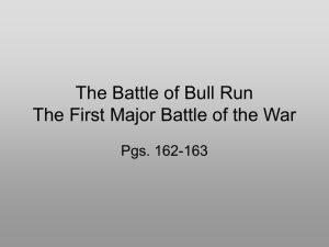 Battle of Bull Run Powerpoint