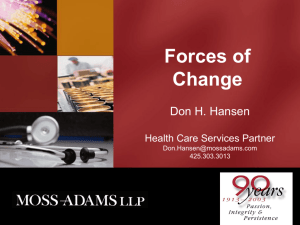 Forces of Change - Association of Washington Public Hospital Districts