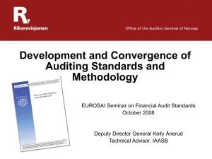 Development and Convergence of Auditing Standards and