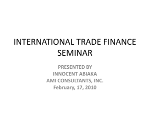 international trade finance seminar