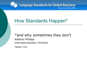 How Standards Happen (and why sometimes they don't)