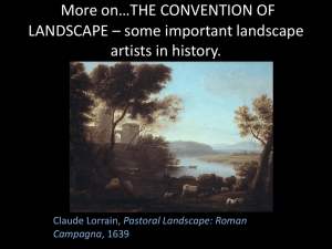 the convention of landscape painting