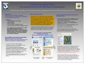 Poster of Articulation Work by Web Design Working Group