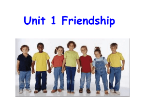 Unit 1 Friendship Should auld (old) acquaintance (______)