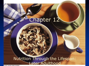 Nutrition in Later Adulthood