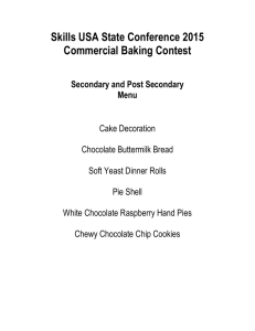 Click here for the 2015 Commercial Baking Menu