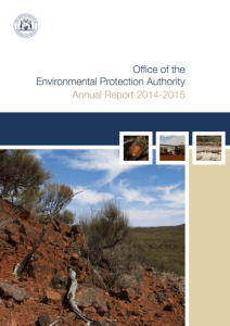 OEPA Annual Report 2014-2015 - Environmental Protection Authority