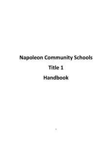Title I Handbook as of February 5, 2014