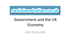 Government and the UK Economy