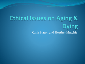 Ethical Issues on Aging & Dying Student