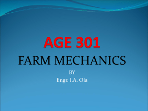 AGE 301 [Farm Mechanics]