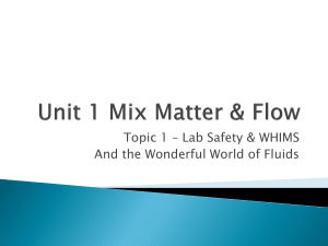 Unit 1 Mix Matter & Flow