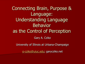 Connecting Purpose, Brain, and Language