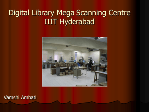Regional Mega Scanning Centre IIIT Hyderabad