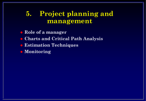 5. Project planning and management