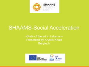 Lebanon State of the Art – Social (Berytech)