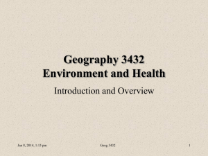 Geography 237 Geographic Research: Methods and Issues