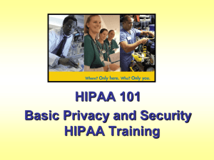 HIPAA Training Program