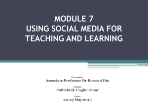 module 7 using social media for teaching and
