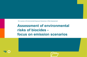 Development of emission scenarios