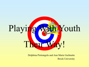 Guilmette, et al. Youth Play - The Association for the Study of Play