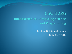 Slide 1 - Mathematics & Computing Science