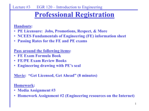 Licensed Professional Engineers