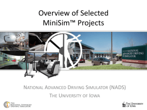 Overview of Selected MiniSim Projects