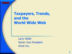 Taxpayers, Trends and the Worldwide Web