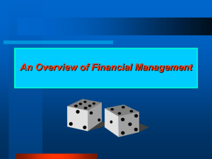 BBA - 01 Overview of Financial management