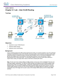 Lab 5-1 Inter-VLAN Routing