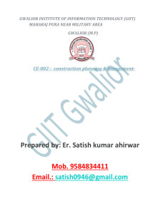 Unit 1.doc - Gwalior Institute of information Technology, Gwalior