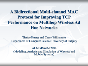 A Bidirectional Multi-channel MAC Protocol for Improving TCP
